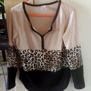 Leopard print sweater